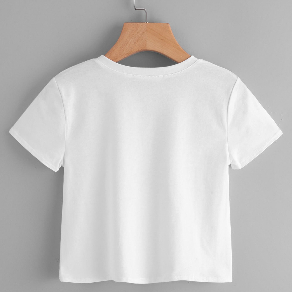 Slogan Print Tee - Picture 3 of 4